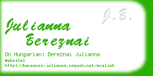 julianna bereznai business card